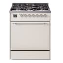 Nostalgie II 30 UP30QNMPAWC Freestanding Dual Fuel Range with 5 Sealed Burners Single Oven with Solid Door with Chrome knobs view 1