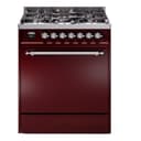 Nostalgie II 30 UP30QNMPBUC Freestanding Dual Fuel Range with 5 Sealed Burners Single Oven with Solid Door with Chrome knobs view 1