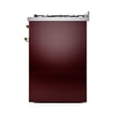 Nostalgie II 30 UP30QNMPBUG Freestanding Dual Fuel Range with 5 Sealed Burners Single Oven with Solid Door with Brass knobs view 6