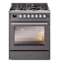 Professional Plus II 30 UP30WMPMG Freestanding Dual Fuel Range with 5 Sealed Burners Single Oven with Triple Glass Door with Stainless Steel knobs view 1
