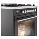 Professional Plus II 30 UP30WMPMG Freestanding Dual Fuel Range with 5 Sealed Burners Single Oven with Triple Glass Door with Stainless Steel knobs view 5