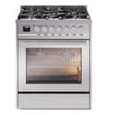 Professional Plus II 30 UP30WMPSS Freestanding Dual Fuel Range with 5 Sealed Burners Single Oven with Triple Glass Door view 1