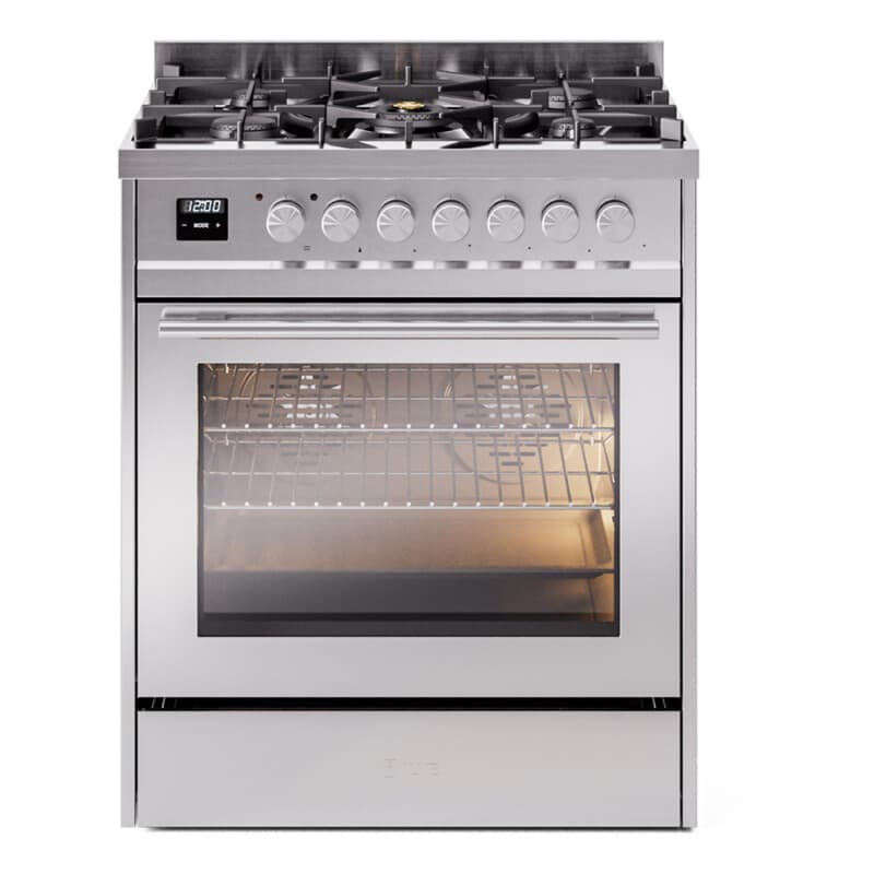Professional Plus II 30 UP30WMPSS Freestanding Dual Fuel Range with 5 Sealed Burners Single Oven with Triple Glass Door