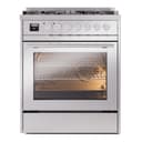 Professional Plus II 30 UP30WMPSS Freestanding Dual Fuel Range with 5 Sealed Burners Single Oven with Triple Glass Door view 2