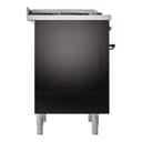 Nostalgie II 36 UP36FNMPBKB Freestanding Dual Fuel Range with 6 Sealed Burners with Griddle Single Oven with Triple Glass Door with Bronze knobs view 8