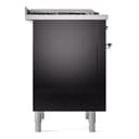 Nostalgie II 36 UP36FNMPBKC Freestanding Dual Fuel Range with 6 Sealed Burners with Griddle Single Oven with Triple Glass Door with Chrome knobs view 8