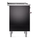 Nostalgie II 36 UP36FNMPBKP Freestanding Dual Fuel Range with 6 Sealed Burners with Griddle Single Oven with Triple Glass Door with Copper knobs view 8
