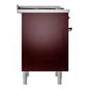 Nostalgie II 36 UP36FNMPBUB Freestanding Dual Fuel Range with 6 Sealed Burners with Griddle Single Oven with Triple Glass Door with Bronze knobs view 8