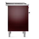 Nostalgie II 36 UP36FNMPBUC Freestanding Dual Fuel Range with 6 Sealed Burners with Griddle Single Oven with Triple Glass Door with Chrome knobs view 8