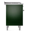 Nostalgie II 36 UP36FNMPEGC Freestanding Dual Fuel Range with 6 Sealed Burners with Griddle Single Oven with Triple Glass Door with Chrome knobs view 8