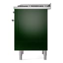 Nostalgie II 36 UP36FNMPEGC Freestanding Dual Fuel Range with 6 Sealed Burners with Griddle Single Oven with Triple Glass Door with Chrome knobs view 9