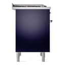 Nostalgie II 36 UP36FNMPMBC Freestanding Dual Fuel Range with 6 Sealed Burners with Griddle Single Oven with Triple Glass Door with Chrome knobs view 8