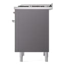 Nostalgie II 36 UP36FNMPMGC Freestanding Dual Fuel Range with 6 Sealed Burners with Griddle Single Oven with Triple Glass Door with Chrome knobs view 9