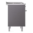Nostalgie II 36 UP36FNMPMGC Freestanding Dual Fuel Range with 6 Sealed Burners with Griddle Single Oven with Triple Glass Door with Chrome knobs view 8