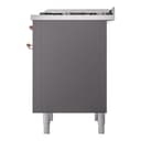 Nostalgie II 36 UP36FNMPMGP Freestanding Dual Fuel Range with 6 Sealed Burners with Griddle Single Oven with Triple Glass Door with Copper knobs view 9