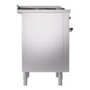 Nostalgie II 36 UP36FNMPSSB Freestanding Dual Fuel Range with 6 Sealed Burners with Griddle Single Oven with Triple Glass Door with Bronze knobs view 8