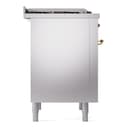 Professional Plus II Series 36 inch Freestanding Dual Fuel Range with Natural Gas, 6 Sealed Burners, 3.5 cu. ft. Total Oven Capacity, Griddle, Convection Oven, Continuous Grates, Storage Drawer, with Brass Trim view 8