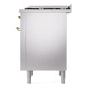 Professional Plus II Series 36 inch Freestanding Dual Fuel Range with Natural Gas, 6 Sealed Burners, 3.5 cu. ft. Total Oven Capacity, Griddle, Convection Oven, Continuous Grates, Storage Drawer, with Brass Trim view 9