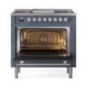 Professional Plus II 36 UP36FQMPBG Freestanding Dual Fuel Range with 6 Sealed Burners with Griddle Single Oven with Solid Door with Stainless Steel knobs view 2