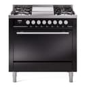 Professional Plus II 36 UP36FQMPBK Freestanding Dual Fuel Range with 6 Sealed Burners with Griddle Single Oven with Solid Door with Stainless Steel knobs view 1