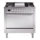 Professional Plus II 36 UP36FQMPSS Freestanding Dual Fuel Range with 6 Sealed Burners with Griddle Single Oven with Solid Door view 1