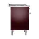 Nostalgie II 36 UP36FQNMPBUB Freestanding Dual Fuel Range with 6 Sealed Burners with Griddle Single Oven with Solid Door with Bronze knobs view 4