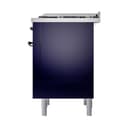 Nostalgie II 36 UP36FQNMPMBB Freestanding Dual Fuel Range with 6 Sealed Burners with Griddle Single Oven with Solid Door with Bronze knobs view 5