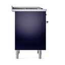 Nostalgie II 36 UP36FQNMPMBC Freestanding Dual Fuel Range with 6 Sealed Burners with Griddle Single Oven with Solid Door with Chrome knobs view 4