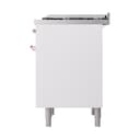 Nostalgie II 36 UP36FQNMPWHP Freestanding Dual Fuel Range with 6 Sealed Burners with Griddle Single Oven with Solid Door with Copper knobs view 5