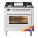 Professional Plus II 36 UP36FWMPRA Freestanding Dual Fuel Range with 6 Sealed Burners with Griddle Single Oven with Triple Glass Door with Stainless Steel knobs view 1