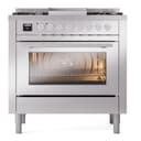 Professional Plus II Series 36 inch Freestanding Dual Fuel Range with Liquid Propane, 6 Sealed Burners, 3.5 cu. ft. Total Oven Capacity, Griddle, Convection Oven, Continuous Grates, Storage Drawer view 2