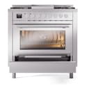 Professional Plus II Series 36 inch Freestanding Dual Fuel Range with Liquid Propane, 6 Sealed Burners, 3.5 cu. ft. Total Oven Capacity, Griddle, Convection Oven, Continuous Grates, Storage Drawer view 4