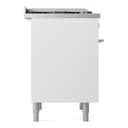 Professional Plus II 36 UP36FWMPWH Freestanding Dual Fuel Range with 6 Sealed Burners with Griddle Single Oven with Triple Glass Door with Stainless Steel knobs view 7