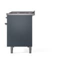 Nostalgie II 48 UP48FNMPBGC Freestanding Dual Fuel Range with 8 Sealed Burners with Griddle Double Oven with Triple Glass Door with Chrome knobs view 10