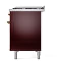 Nostalgie II 48 UP48FNMPBUG Freestanding Dual Fuel Range with 8 Sealed Burners with Griddle Double Oven with Triple Glass Door with Brass knobs view 10