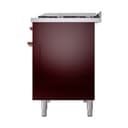 Nostalgie II 48 UP48FNMPBUP Freestanding Dual Fuel Range with 8 Sealed Burners with Griddle Double Oven with Triple Glass Door with Copper knobs view 10