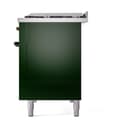Nostalgie II 48 UP48FNMPEGB Freestanding Dual Fuel Range with 8 Sealed Burners with Griddle Double Oven with Triple Glass Door with Bronze knobs view 10