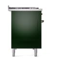 Nostalgie II 48 UP48FNMPEGB Freestanding Dual Fuel Range with 8 Sealed Burners with Griddle Double Oven with Triple Glass Door with Bronze knobs view 9