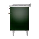 Nostalgie II 48 UP48FNMPEGP Freestanding Dual Fuel Range with 8 Sealed Burners with Griddle Double Oven with Triple Glass Door with Copper knobs view 10