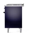 Nostalgie II 48 UP48FNMPMBB Freestanding Dual Fuel Range with 8 Sealed Burners with Griddle Double Oven with Triple Glass Door with Bronze knobs view 10