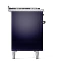 Nostalgie II 48 UP48FNMPMBB Freestanding Dual Fuel Range with 8 Sealed Burners with Griddle Double Oven with Triple Glass Door with Bronze knobs view 9