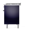 Nostalgie II 48 UP48FNMPMBC Freestanding Dual Fuel Range with 8 Sealed Burners with Griddle Double Oven with Triple Glass Door with Chrome knobs view 10