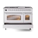 Nostalgie II Series 48 inch Freestanding Dual Fuel Range with Natural Gas, 8 Sealed Burners, Double Ovens, 5.02 cu. ft. Total Oven Capacity, Griddle, Convection Oven, Continuous Grates, Viewing Window, Storage Drawer, with Chrome Trim view 6