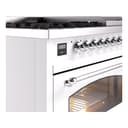 Nostalgie II Series 48 inch Freestanding Dual Fuel Range with Natural Gas, 8 Sealed Burners, Double Ovens, 5.02 cu. ft. Total Oven Capacity, Griddle, Convection Oven, Continuous Grates, Viewing Window, Storage Drawer, with Chrome Trim view 7