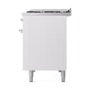 Nostalgie II Series 48 inch Freestanding Dual Fuel Range with Natural Gas, 8 Sealed Burners, Double Ovens, 5.02 cu. ft. Total Oven Capacity, Griddle, Convection Oven, Continuous Grates, Viewing Window, Storage Drawer, with Chrome Trim view 10