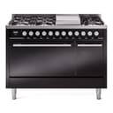 Professional Plus II 48 UP48FQMPBK Freestanding Dual Fuel Range with 8 Sealed Burners with Griddle Double Oven with Solid Door with Stainless Steel knobs view 1