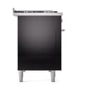 Professional Plus II 48 UP48FQMPBK Freestanding Dual Fuel Range with 8 Sealed Burners with Griddle Double Oven with Solid Door with Stainless Steel knobs view 4