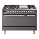 Professional Plus II 48 UP48FQMPMG Freestanding Dual Fuel Range with 8 Sealed Burners with Griddle Double Oven with Solid Door with Stainless Steel knobs view 1