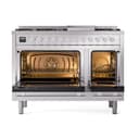 Professional Plus II 48 UP48FQMPSS Freestanding Dual Fuel Range with 8 Sealed Burners with Griddle Double Oven with Solid Door view 2
