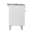 Professional Plus II 48 UP48FQMPWH Freestanding Dual Fuel Range with 8 Sealed Burners with Griddle Double Oven with Solid Door with Stainless Steel knobs view 4